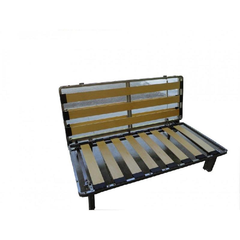 Canapé BZ convertible FLO bleu 140x200 cm - Matelas confort Bultex 15 cm - Faible encombrement_3