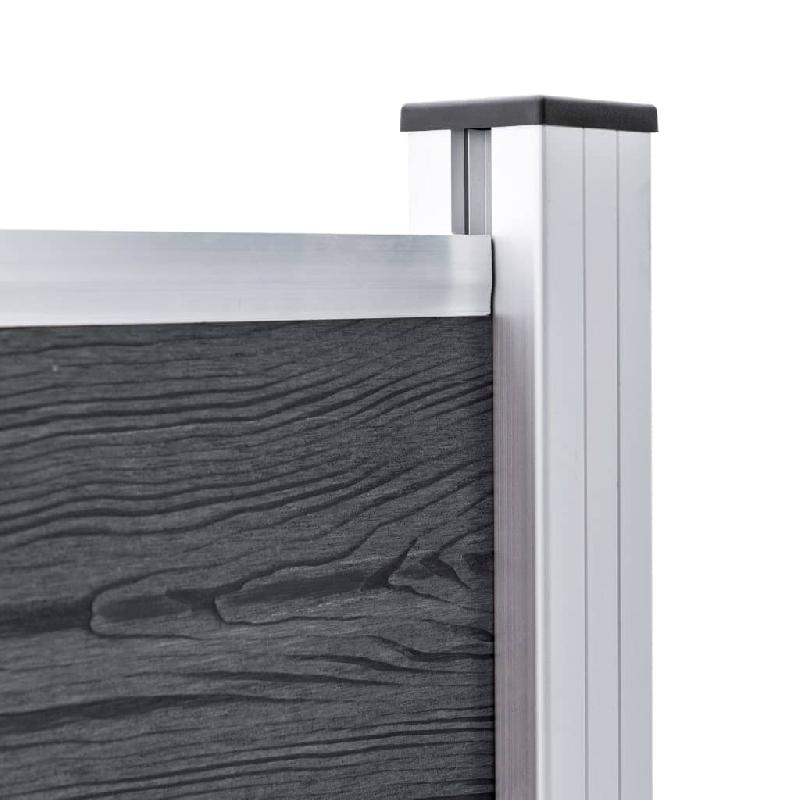 Vidaxl poteaux de clôture 2 pcs aluminium 185 cm 49076_3