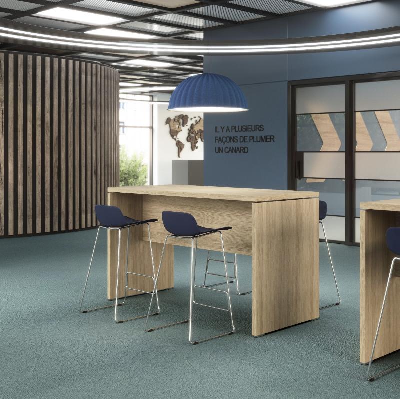 Table haute TAK - Mobel Linea - Acacia foncé, 180 x 80 cm_3