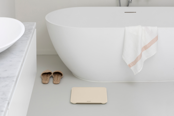 Pèse-personne Numérique ReNew - Soft Beige - Powerlifter 180 kg - Graduations 0,1 kg_3