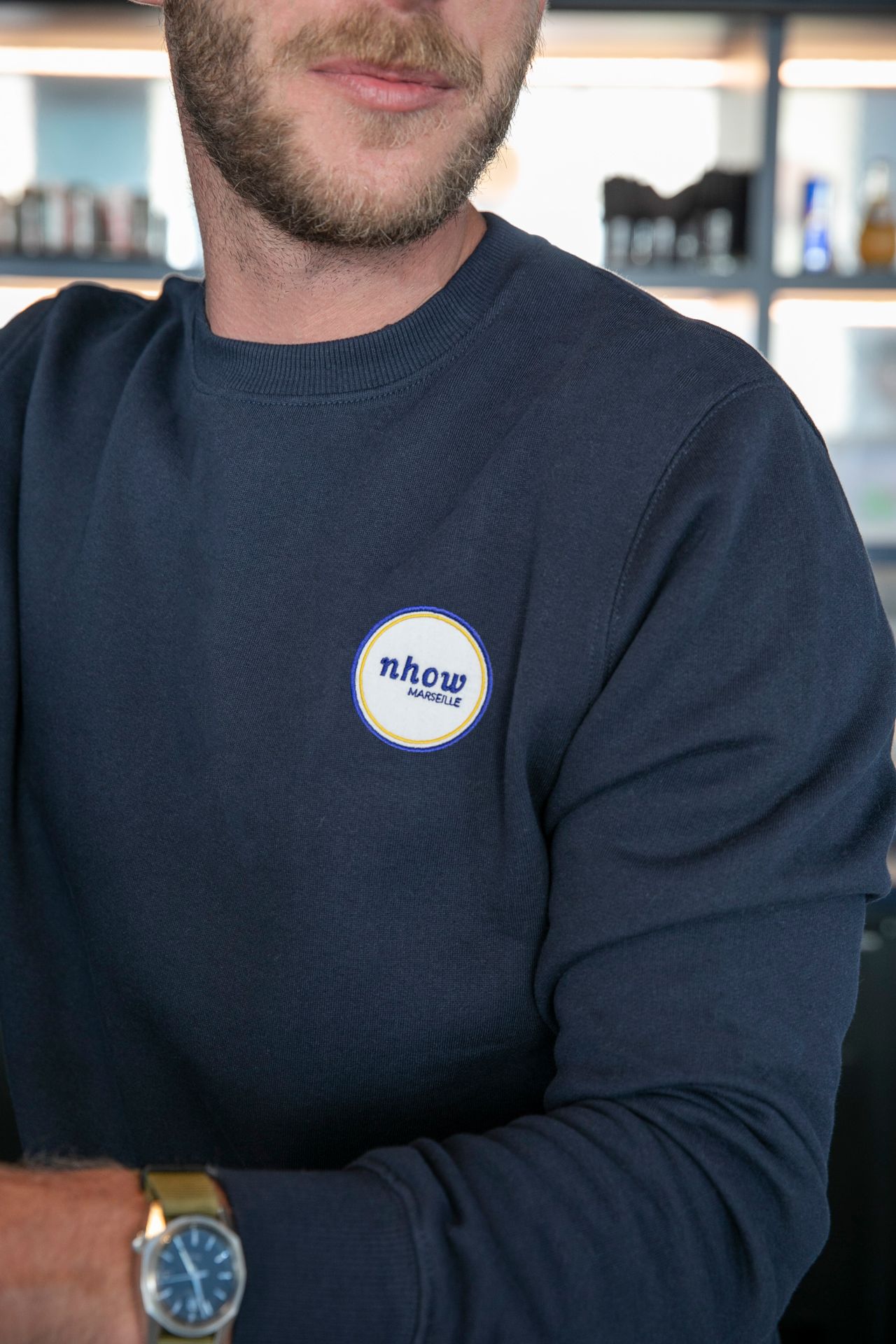 Sweat col rond unisexe Amsterdam - Born Collection - 80% coton BCI, 20% polyester recyclé, 340 gsm_3