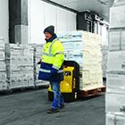 Transpalette robuste pour manutention en intérieur et sur pentes