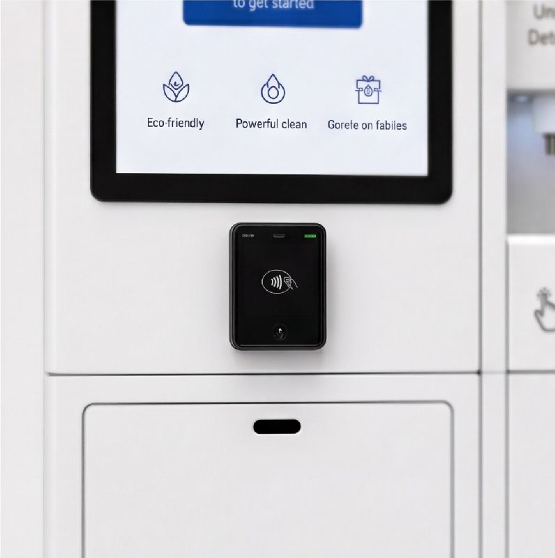 Station de distribution intelligente de détergent liquide - dosage automatisé et paiement intégré_3