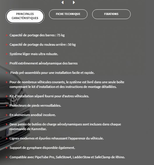 Barres de toit - rhino products - capacité de portage : 50 kg_3