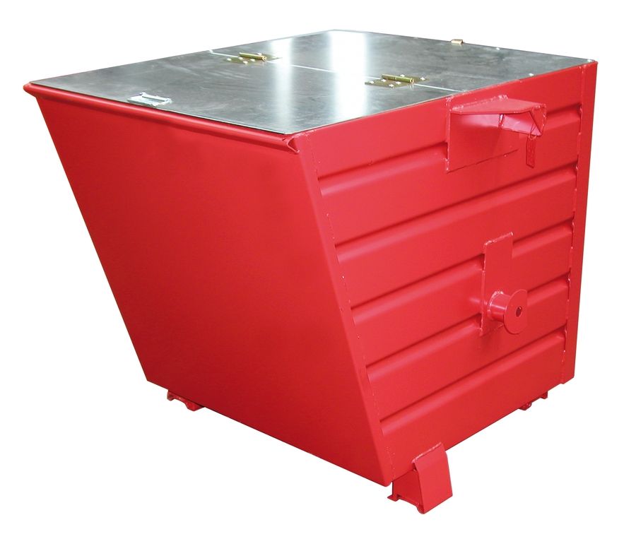Bac basculant par palonnier 300 à 2000 L - capacité 500 à 2000 kg - version laquée ou galvanisée_3