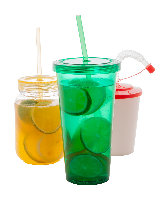 MUG EN PLASTIQUE TRANSPARENT