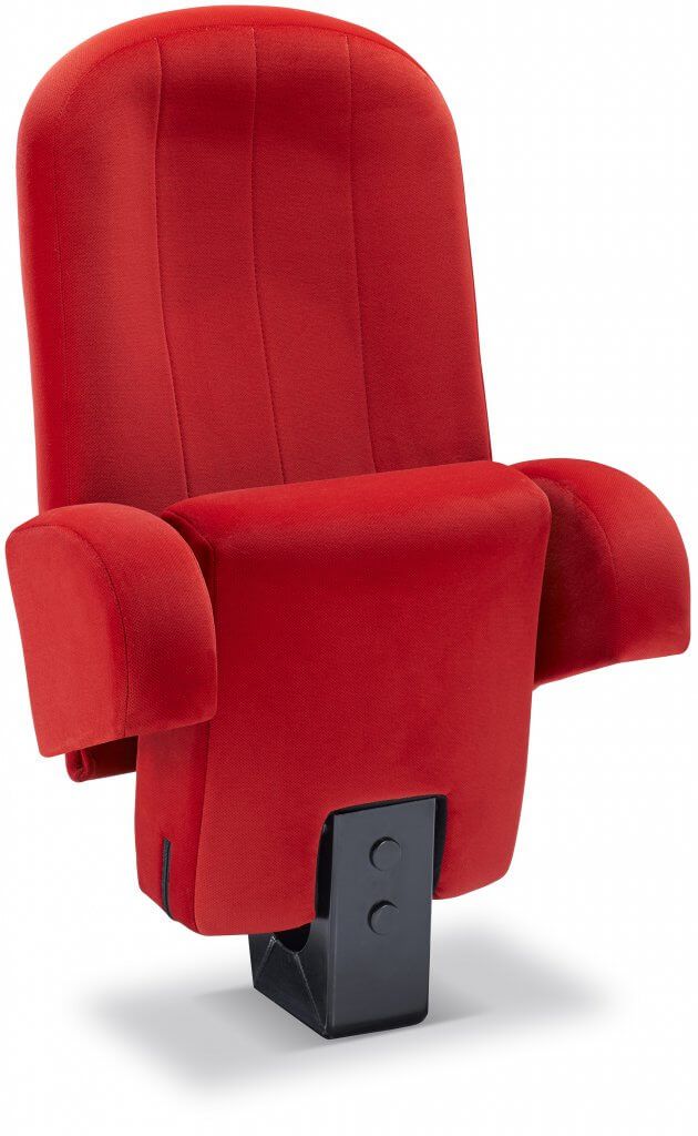 Fauteuil de cinéma relevable - dossier galbé ergonomique - Inertie Caisson / Kleslo - confort et technicité_3