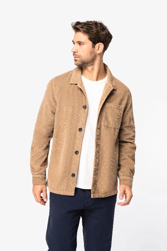 Veste écoresponsable en velours côtelé homme - Réf: NS603 - 100% coton biologique - Coupe droite - Disponible en plusieurs couleurs_3