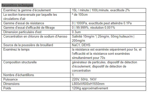 Hd-w810-3 - Efficacité particulaire (PFE) de filtration textile d'essai - Haida - 120 kg - Appareil de contrôle pour masques médicaux_3