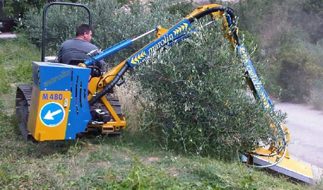 Broyeur forestier Marolin M400S APS - M48SX APS - M490SX APS, 100 cm - Débroussailleuse hydraulique pour tracteurs 60-80 HP_3