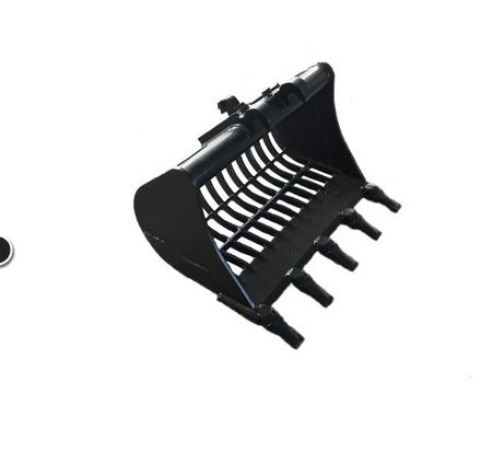 Accessoire de chantier godet 5 dents type ESCO pour minipelle