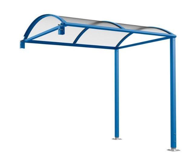 Abri vélos Voûte - Structure en acier galvanisé - Toiture en aluminium - Polycarbonate anti-UV_3