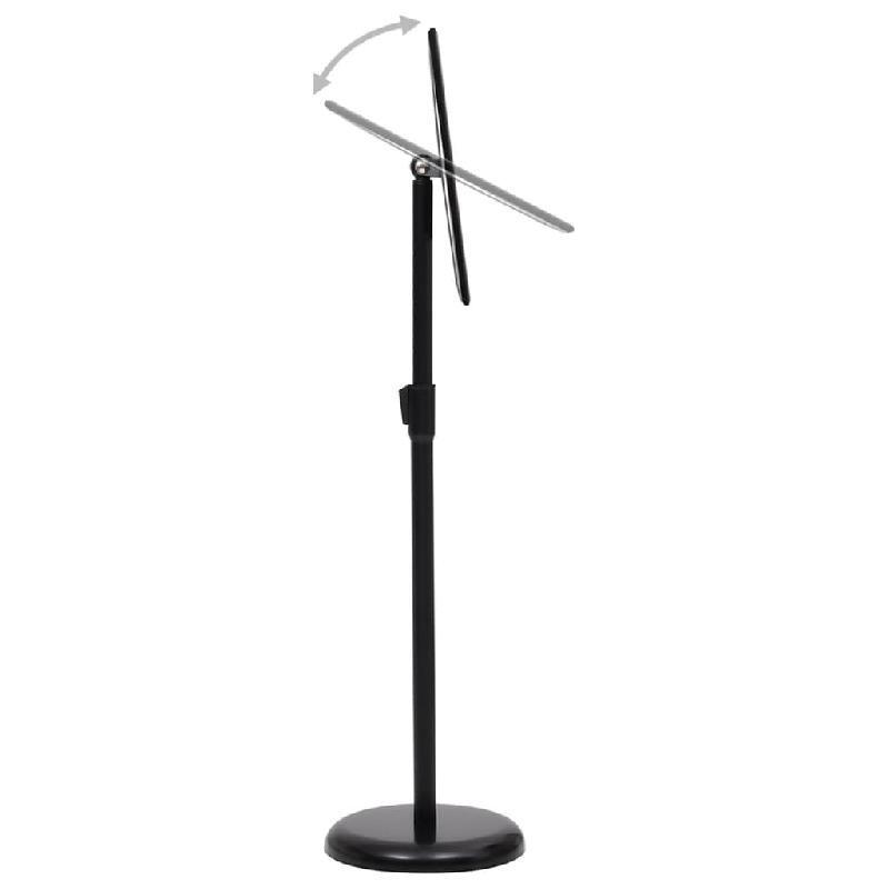 Vidaxl support d'affiche a4 sur pied noir alliage d'aluminium 51208_3