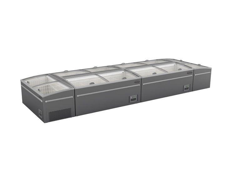 Congélateur bahut pour supermarché gris l2100mm dégivrage automatique7455.2670 COMBISTEEL_3