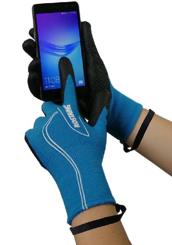 Gants chauds multiusage ROSTAING Canada bleu mi-saison - taille 8 - tactiles et résistants à l'abrasion_3