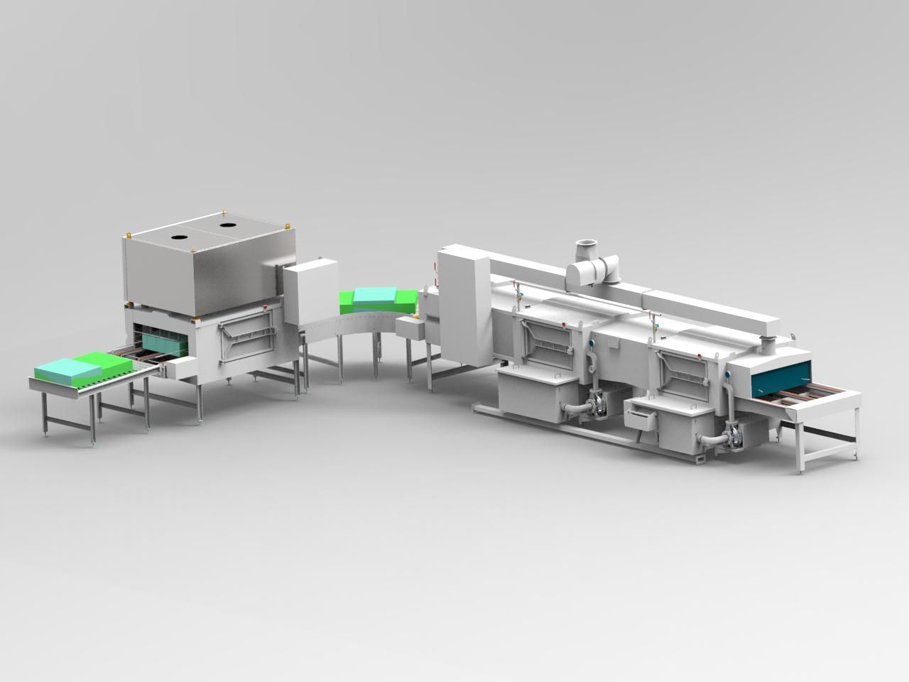 Laveuse de caisses en acier inoxydable robuste et hygiénique