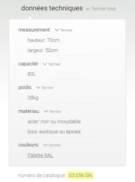 Block 03.056.Sn - Cendrier corbeille moderne - Zano - Design original et fonctionnel_3