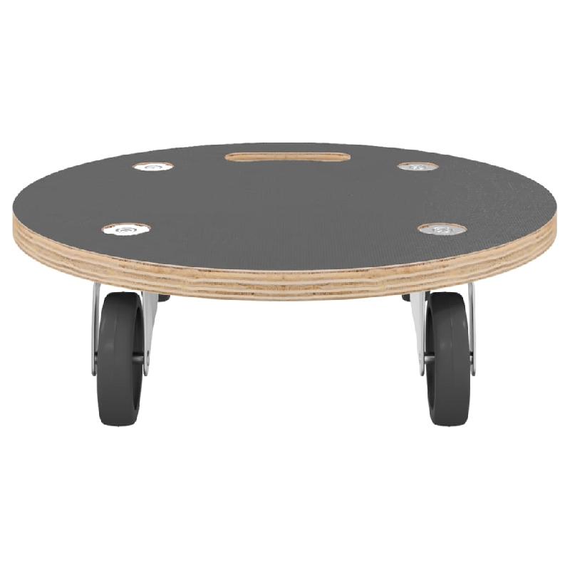 Vidaxl chariots sur roulettes 2 pcs rond ø38x11,5 cm 154892_3