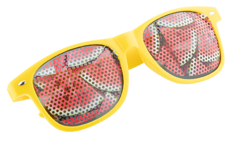Lunettes de soleil Xaloc - plastique - protection UV 400 - couleur jaune_3