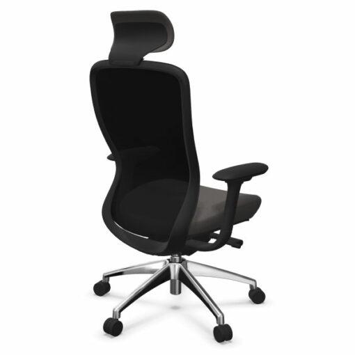 Fauteuil bureautique ergonomique - CONFORT avec têtière - neuf - mécanisme synchrone - accoudoirs 4D_3