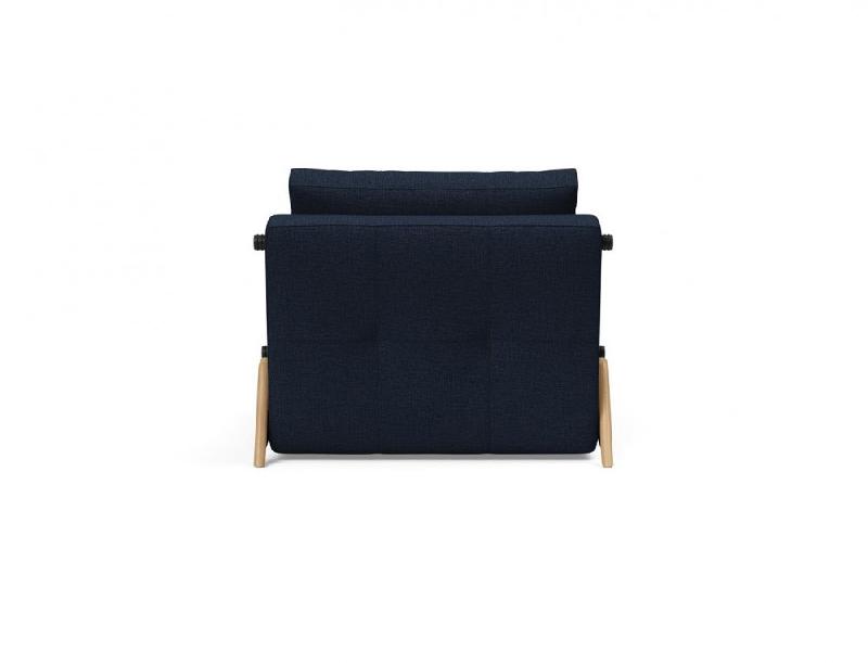 Fauteuil convertible design INNOVATION LIVING Sofabed Cubed 02 Wood Mixed Dance Blue - Lit 200x90 cm_3