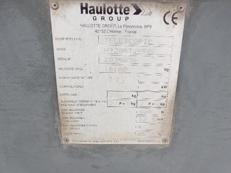 Nacelle telescopique HAULOTTE ht28rtj pro occasion_3