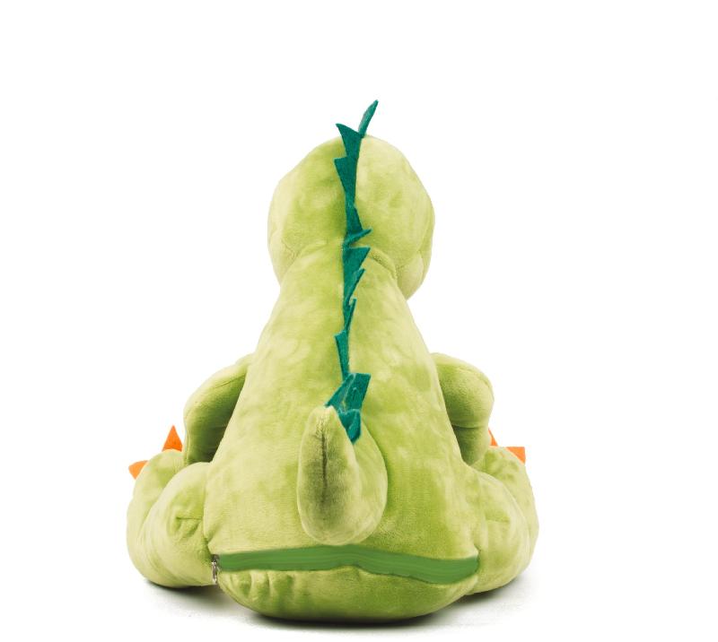 Peluche zippée Dinosaure - Mumbles - 100% polyester - Réf: MM053 - Hauteur 42 cm_3