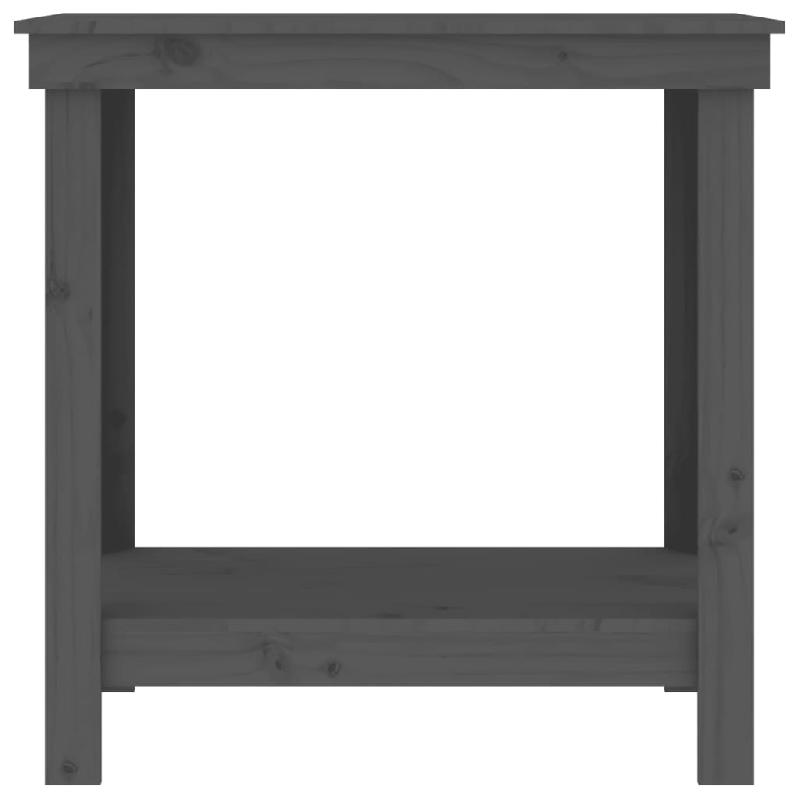 Vidaxl banc de travail gris 80x50x80 cm bois de pin massif 822498_3