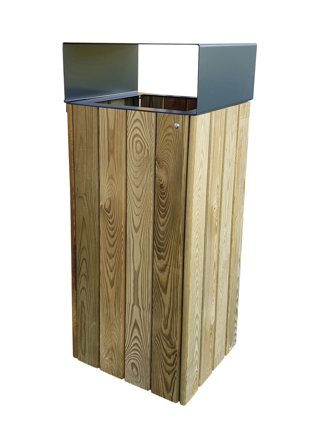 Poubelle tri sélectif en bois durable_4