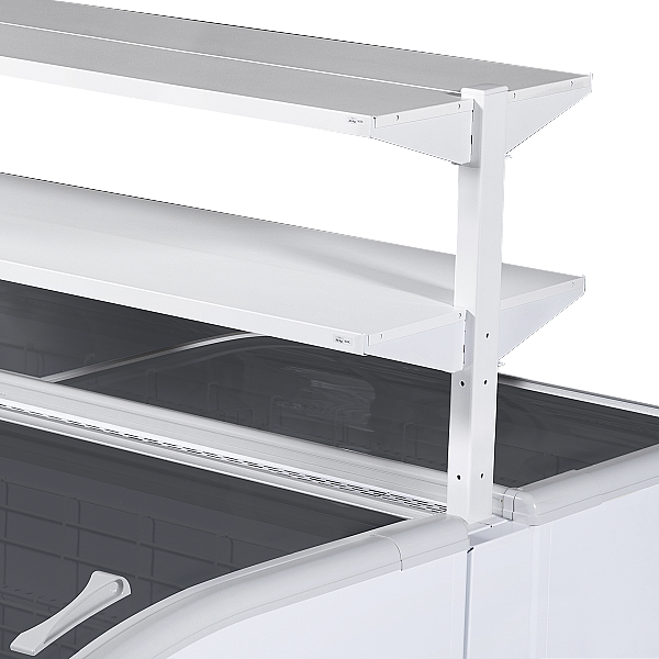 Réfrigérateur / congélateur de supermarché 430 L - Blanc | Tefcold - SHALLOWHEAD-CF_3