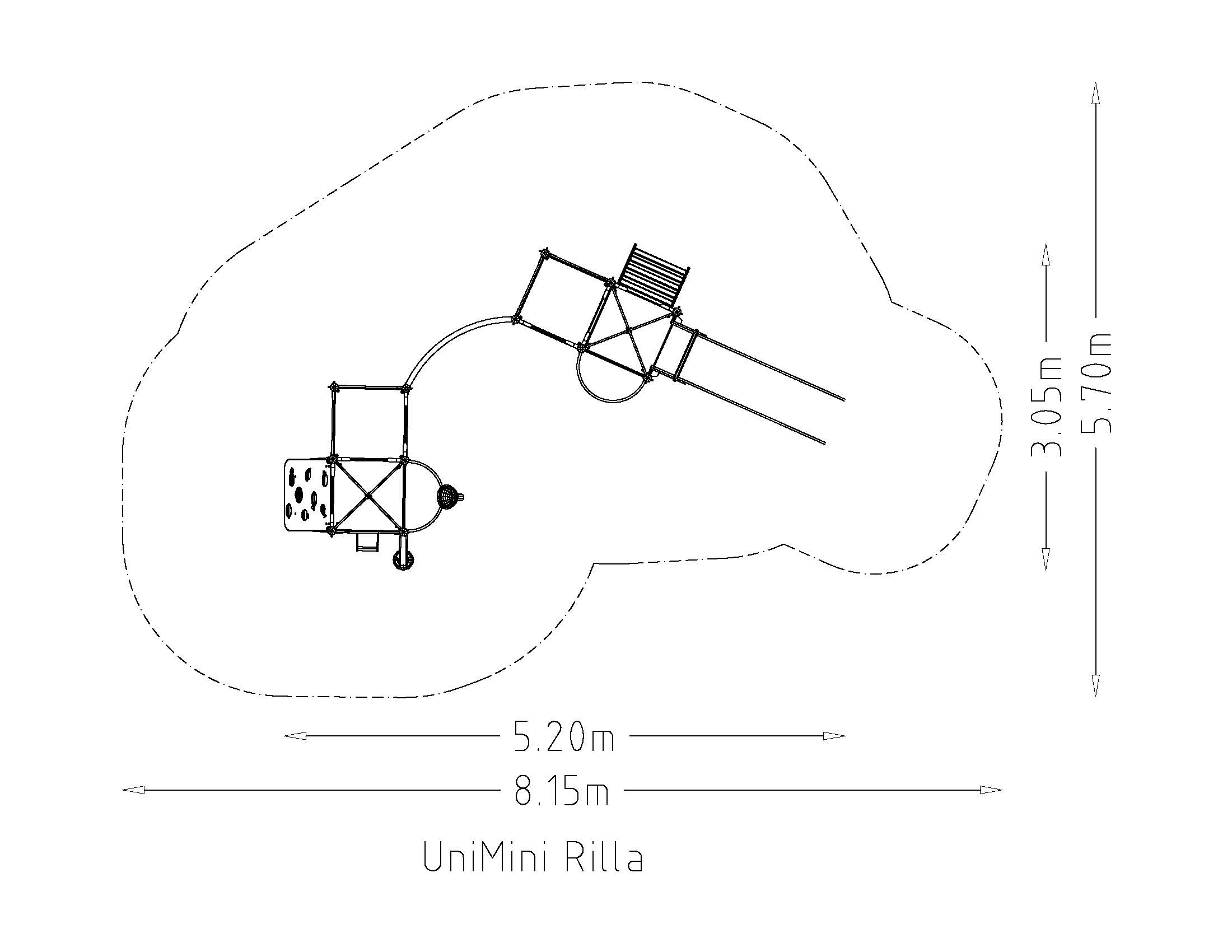 Structure multi-jeux pour aire de jeux - Unimini Rilla - Hags - 3 à 5 ans_3