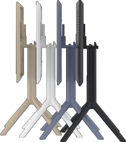 Table pliante carrée - Lot de 4 - 60 cm rabattable - SKY_3