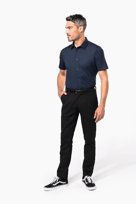 Chemise de travail manches courtes en coton/élasthanne - stretch - Réf: K531 - marque Kariban_3