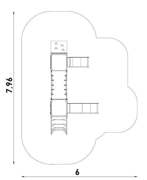 Jeu multi tours tous petits pour aire de jeux - Référence BT11542 - Conforme EN1176 - Acier inoxydable et plastiques HDPE_3