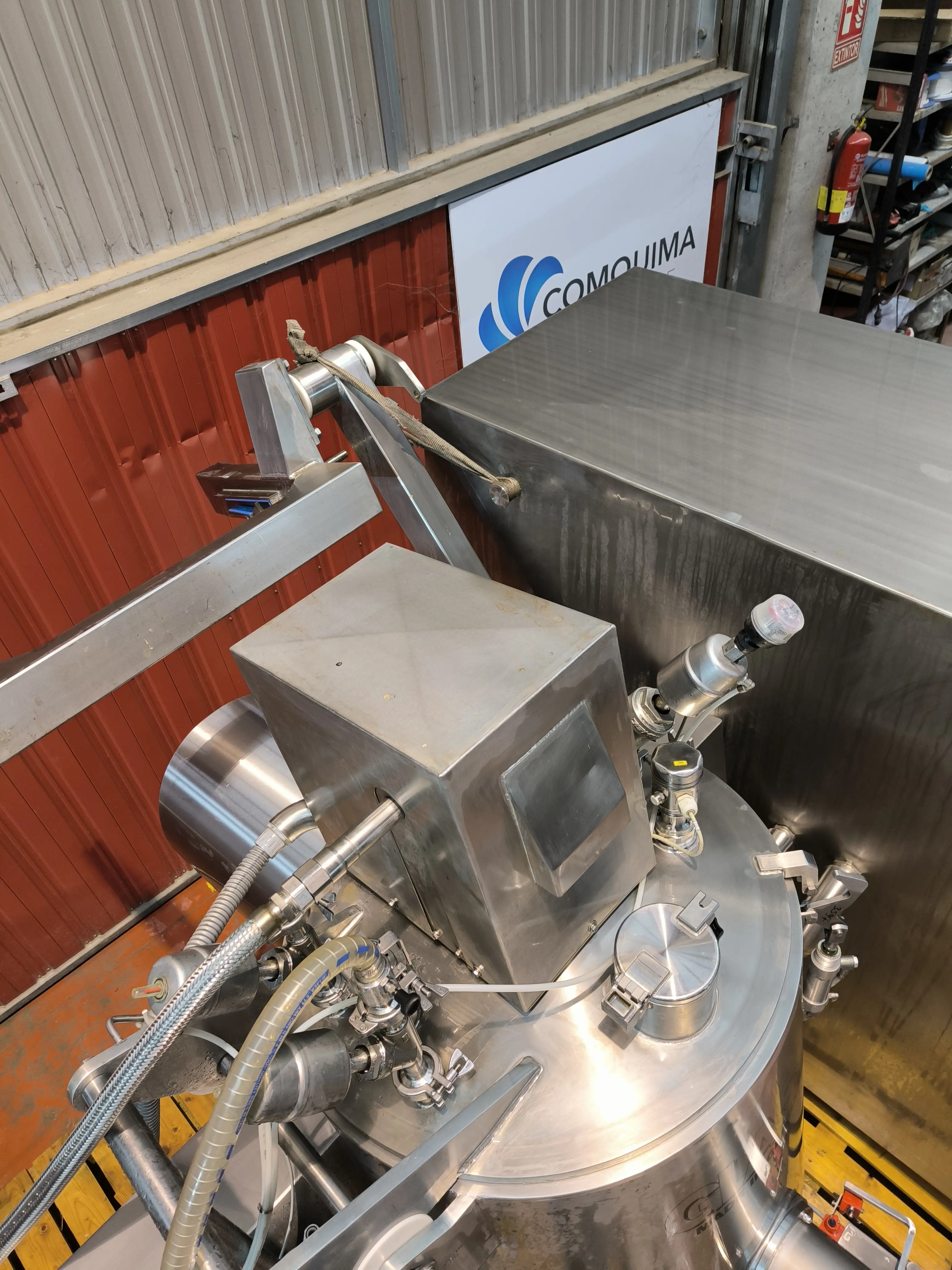 Mélangeur granulateur  inox 300 litres glass vas 300 avec agitateur, jaquette et cadres électriques - C13673_3