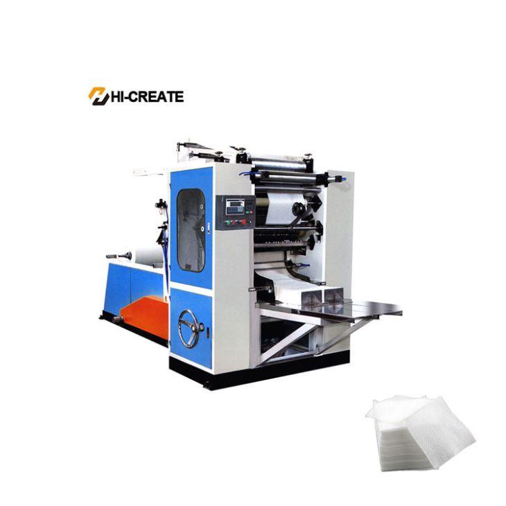 Tissu de visage non tissé pliant - Machine de fabrication Hi-Create avec pliage par aspiration sous vide_3