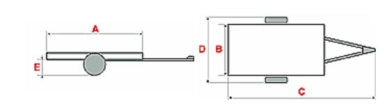 Remorque à châssis léger - PTC 500 kg pour parcs et jardins - ECIM - REV 300 avec plancher bois antidérapant et basculement assisté_3