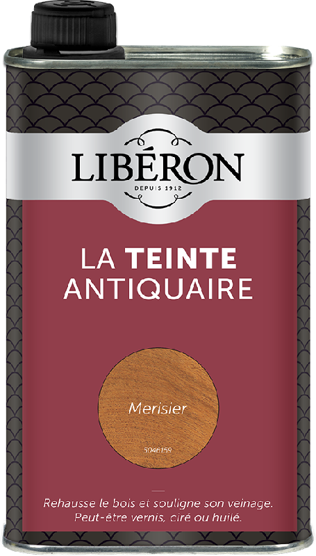 Teinte antiquaire bois durs Libéron - 0.5 l - Merisier - Pour tous types de bois - Séchage rapide_3