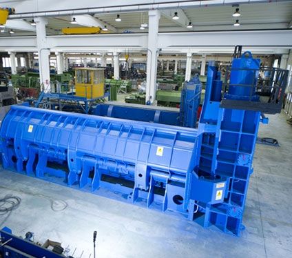 Cisaille industrielle Idromec SL avec caisson de compression optimisé