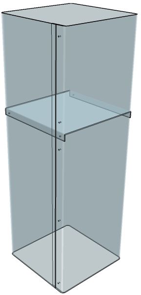 Tspc - meuble présentoir - form x.L. - hauteur totale 90 cm_3