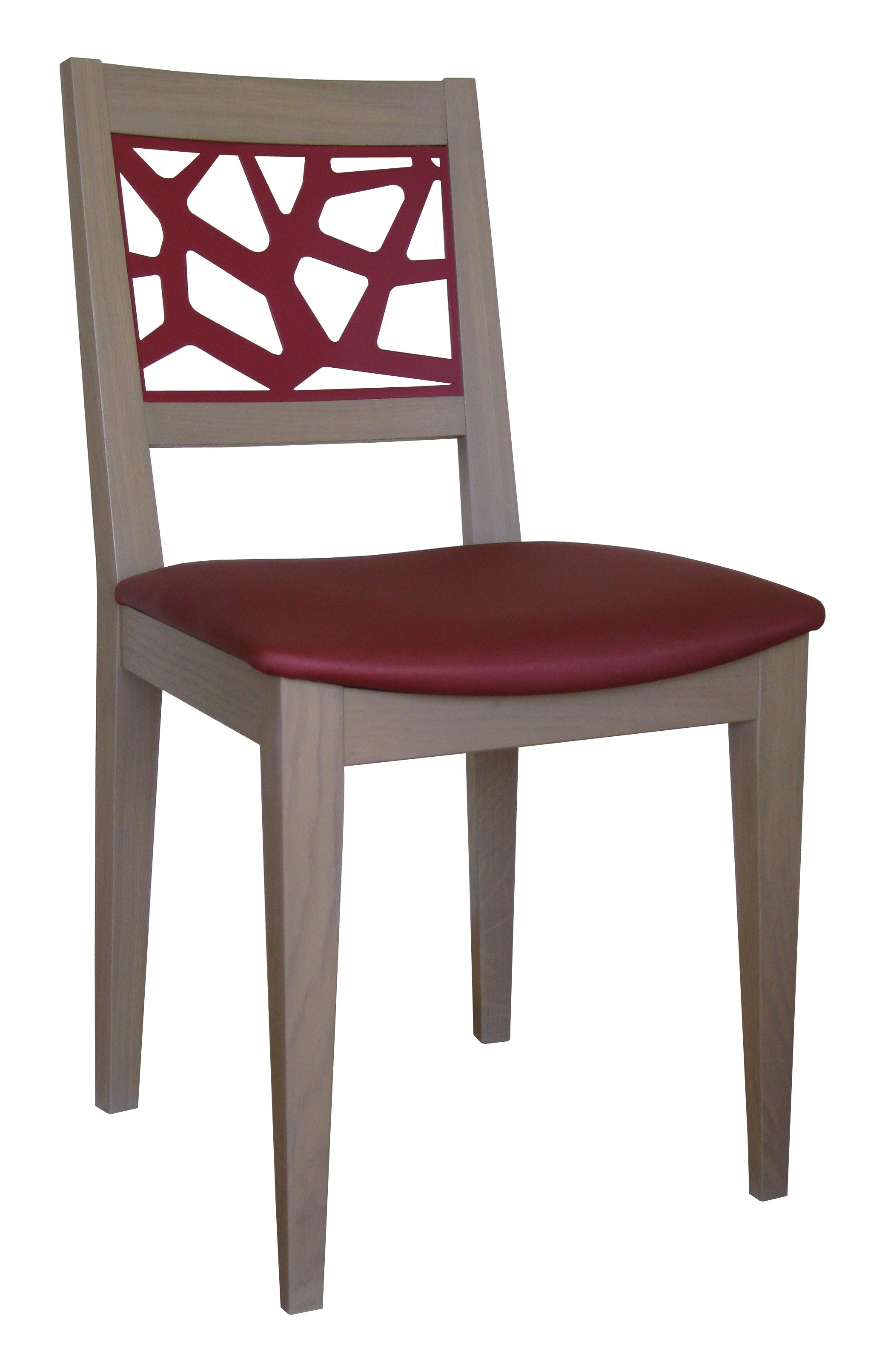 Chaise Joana en bois massif et métal - fabrication française - disponible en hêtre ou chêne avec finitions personnalisables_3