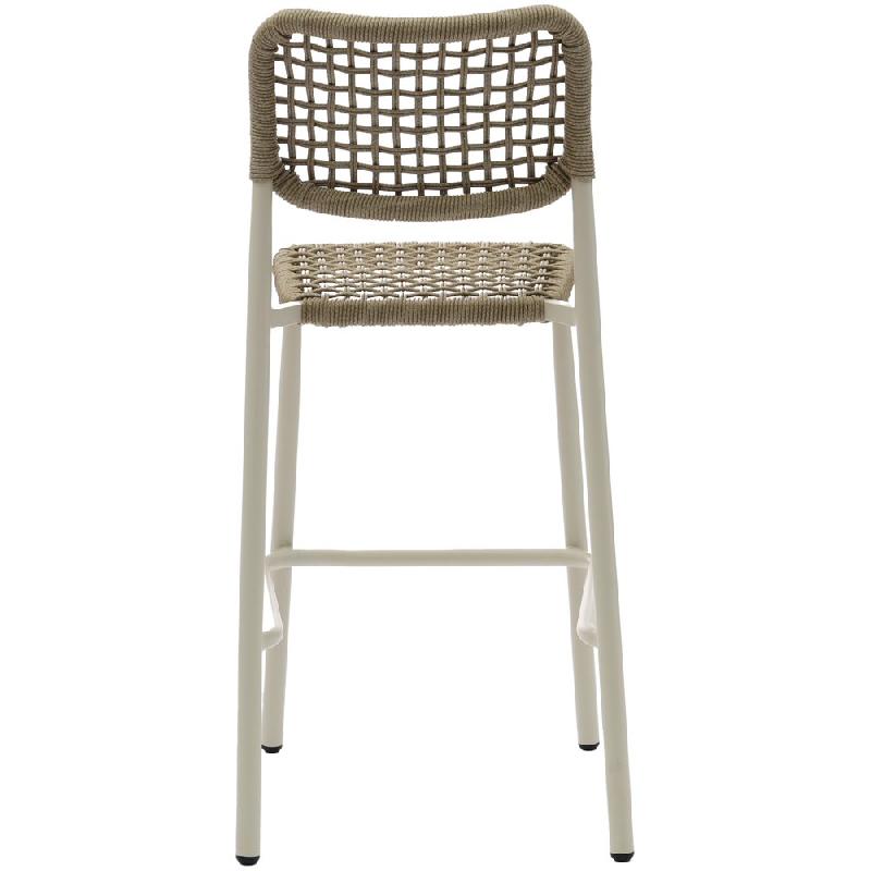 Dante - Tabouret de bar empilable Piètement sable + Corde_3