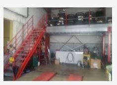 Escalier droit pour plateforme ou mezzanine industrielle ou ERP - Absices_3