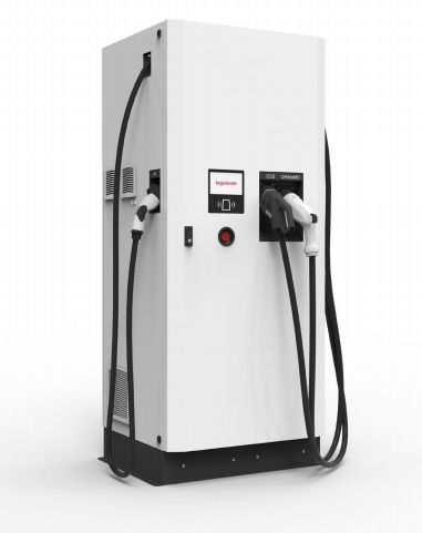 Borne de recharge robuste INGEREV Rapid 50 pour usage en conditions environnementales difficiles