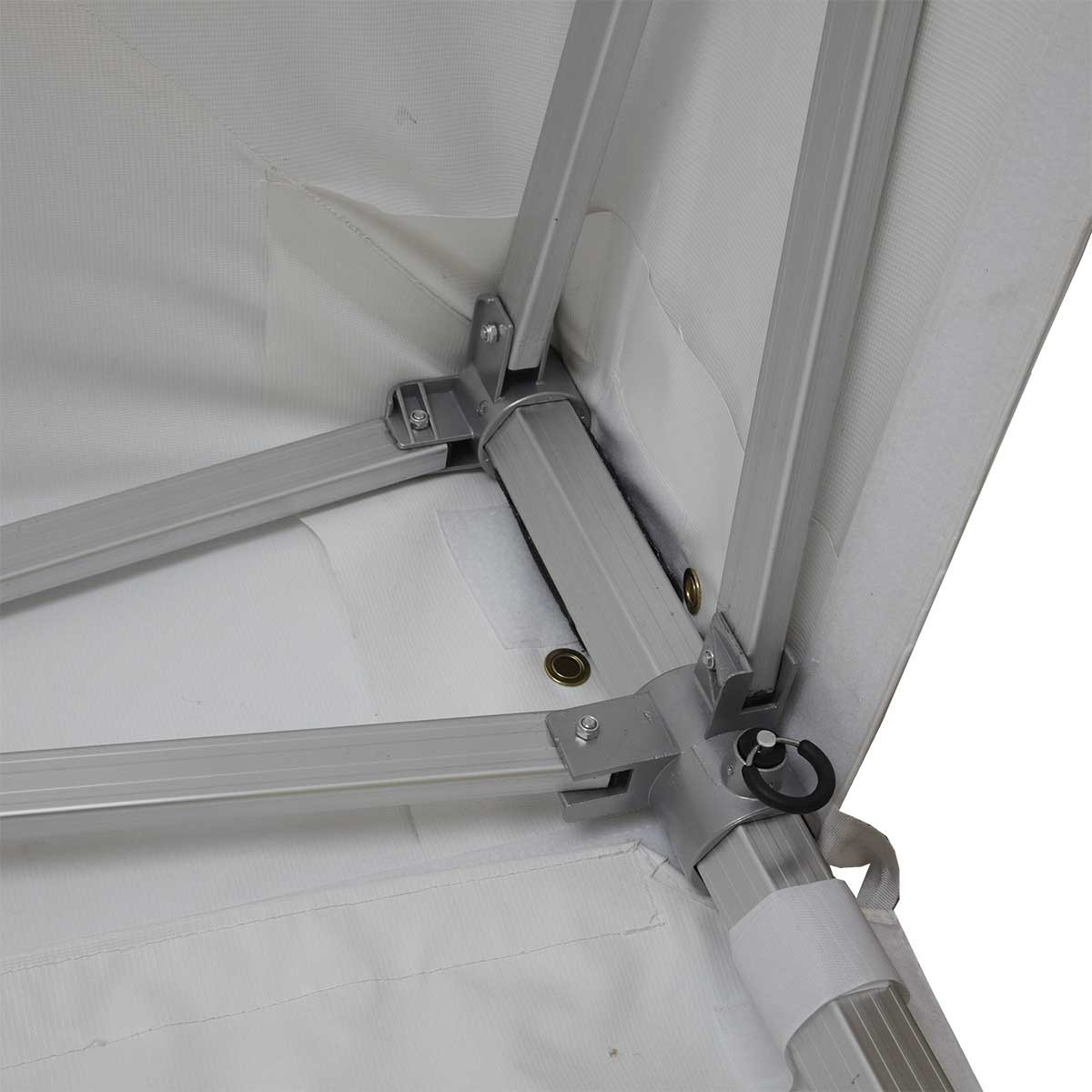 Tente pliante 3x3m grise - 520g/m² - structure hexagonale 50mm - usage professionnel intensif_3