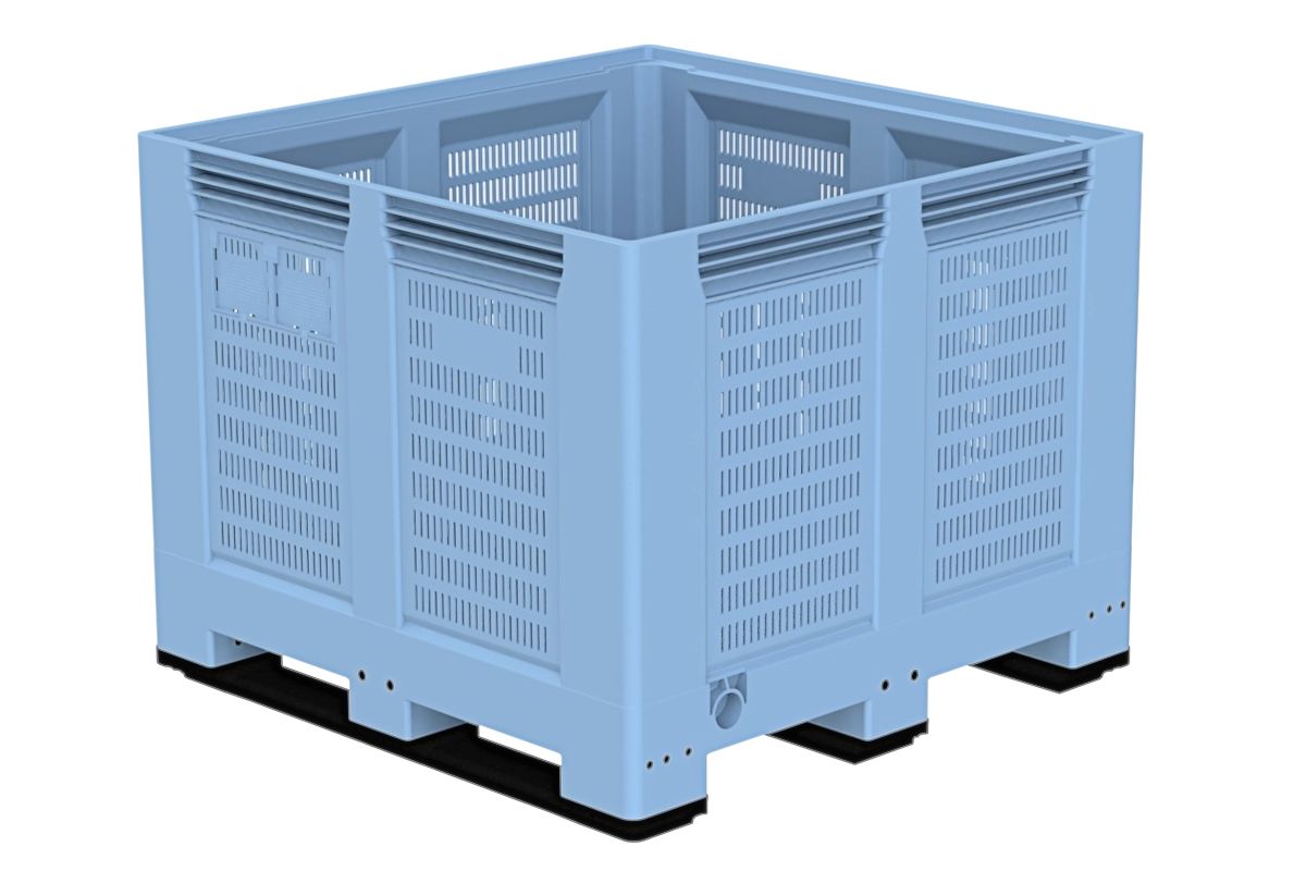 Caisse-palette plastique grand volume 1060 L adaptée à une utilisation intensive - 1200 x 1200mm_4