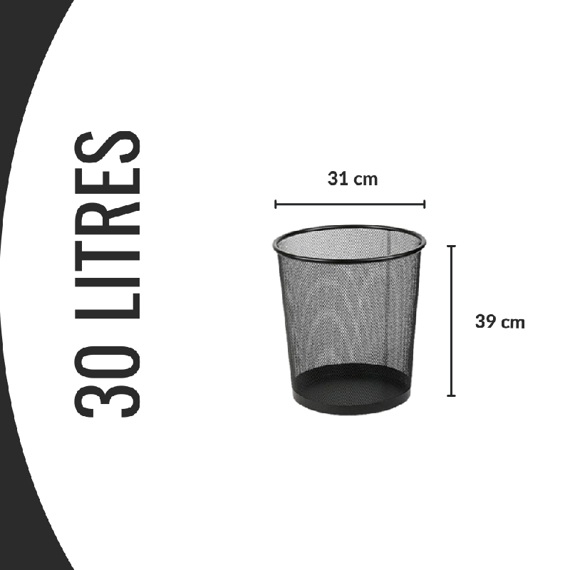 Sac poubelle - 30L - noir - lot de 500 sacs ultra résistants en PEBD_3