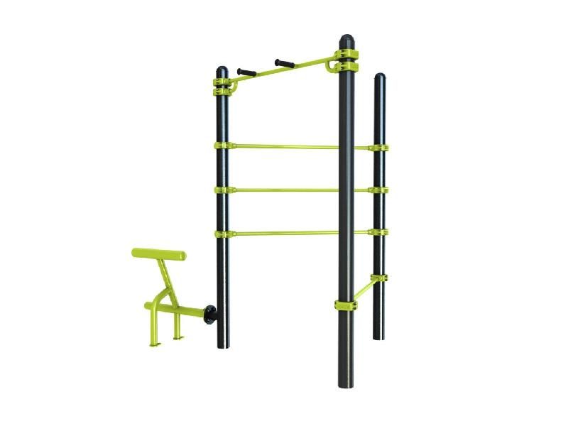 Station Combo 3-8 - Barre traction poignée, Espalier, Barre de pompe, Lombaires_3