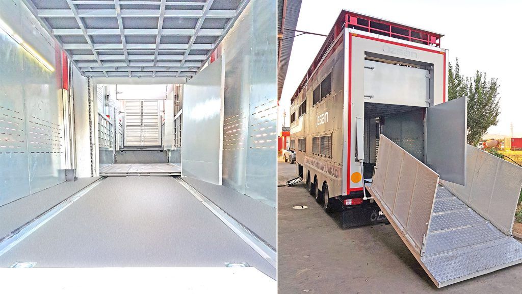 Camion bétaillère - Özsan - 15 500 kg - châssis résistant, climatisation, ventilateur et système auto hydraulique_3