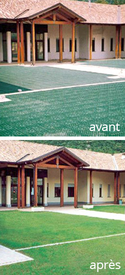 Dalle légère et clipsable pour stabilisation de surfaces